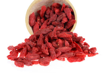 Dry wolfberry isolated in the background