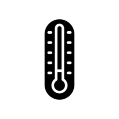 Thermometer icon vector set. temperature illustration sign collection. heat symbol or logo.
