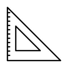 set Square Vector Line Icon Design