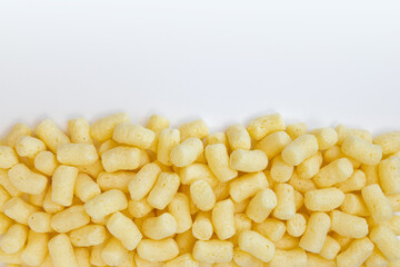 sweet corn sticks isolated on white background