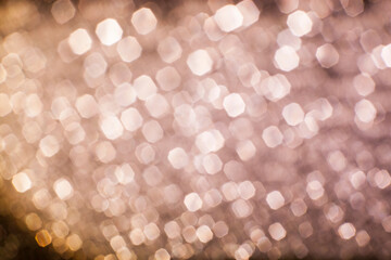 Bokeh red lights christmas background.