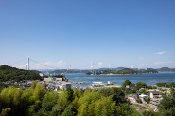 《愛媛県・今治市》来島海峡SA展望テラスからの眺望