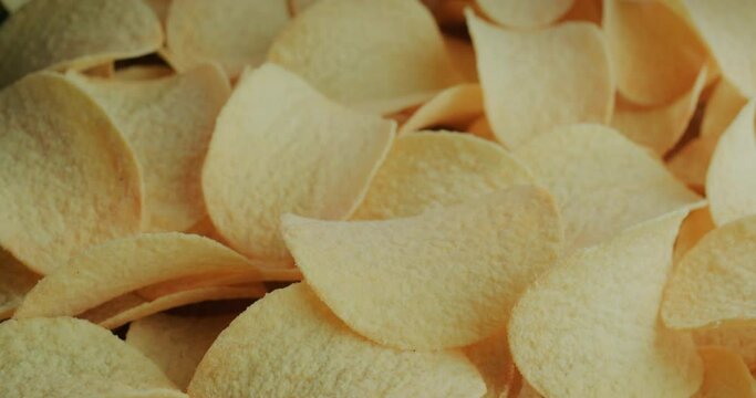 No rotate shot: Potato chips - a popular snack for beer