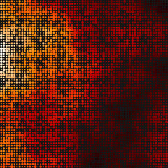 Color Pixels Cloud Abstract Computational Generative Art background illustration