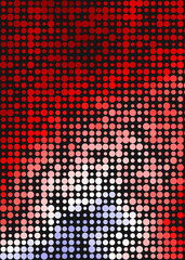 Color Pixels Cloud Abstract Computational Generative Art background illustration