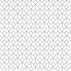 Fototapeta premium Vector seamless pattern. Modern stylish texture with monochrome trellis. Repeating geometric diagonal square grid. Simple graphic design.