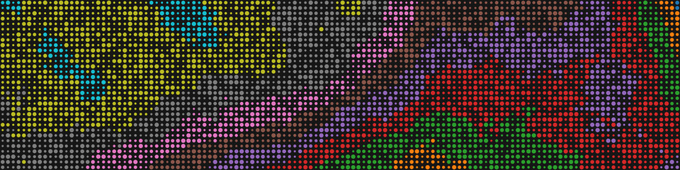 Color Pixels Cloud Abstract Computational Generative Art background illustration