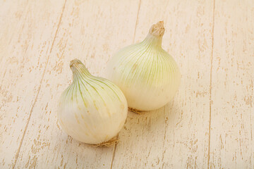 White ripe sweet onion vegetable