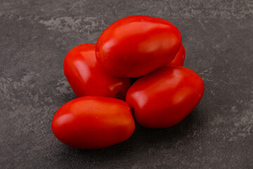 Red bright tasty tomato heap