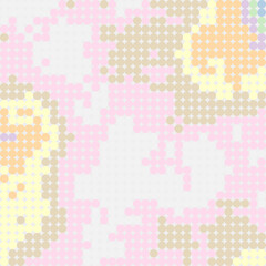 Color Pixels Cloud Abstract Computational Generative Art background illustration