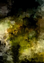 暗闇に背景幻想的な黄緑と宝石のテクスチャ背景