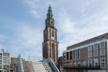 Fototapeta na wymiar Martinikerk, Groningen, Groningen Province, The Netherlands