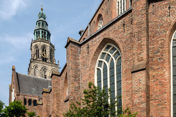 Fototapeta na wymiar Martinikerk, Groningen, Groningen Province, The Netherlands