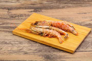 Tasty big Langoustine over the board