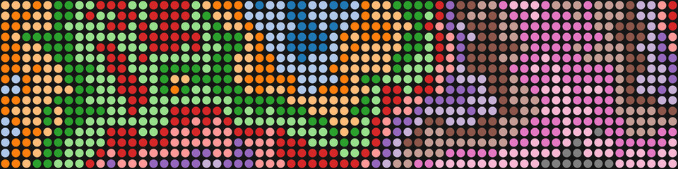 Color Pixels Cloud Abstract Computational Generative Art background illustration