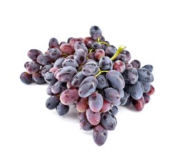 Black Magic grape, originally from Moldova, on white background. It is used both for wine production than table grape.