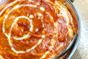 Indian style yogurt curry soup