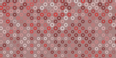 Dark red vector texture with disease symbols.