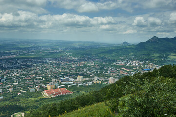 View of the city of Pyatigorsk from the top of Mount Mashuk.