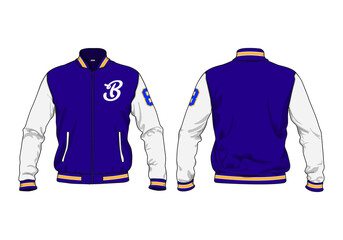 retro vintage windbreaker jacket template © Ronillo