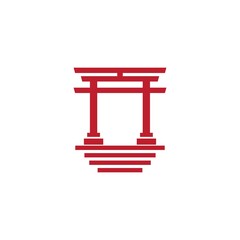 Torii gate illustration