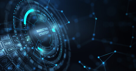 Business, Technology, Internet and network concept. Digital Marketing content planning advertising strategy concept