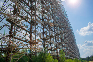 Telecommunication radio center in Pripyat, Chernobyl area