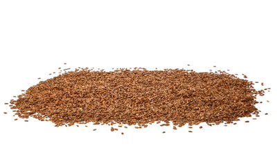 Flax seed or linseed , isolated on white background