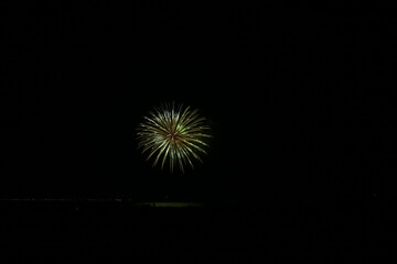 Fototapeta premium 小さな町の花火大会