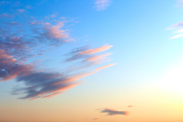 Obraz premium beautiful shot of the blue sky with clouds