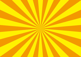 集中線　黄色　オレンジ