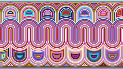 Vector abstraction, wave background, distortion of lines, geometric pattern.