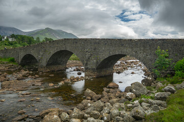 Fototapeta na wymiar Sligachan old bridge on the Isle of Skye