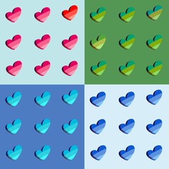 background with hearts