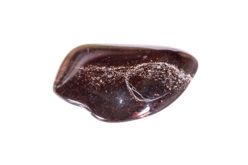 Macro mineral stone jasper on a white background