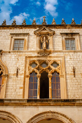 Fototapeta na wymiar View of a historic house in the Old Town of Dubrovnik. Croatia 