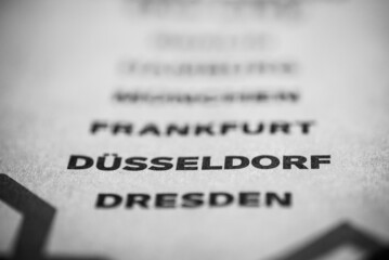 Schriftzug Düsseldorf