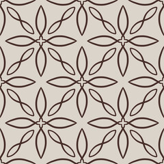 Abstract seamless pattern with mosaic motif tile ornamental lace ornament. Texture for print, fabric, textile, wallpaper.