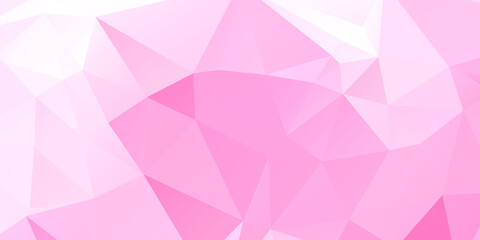 Pink Abstract Color Polygon Background Design, Abstract Geometric Origami Style With Gradient