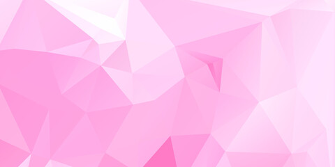 Pink Abstract Color Polygon Background Design, Abstract Geometric Origami Style With Gradient