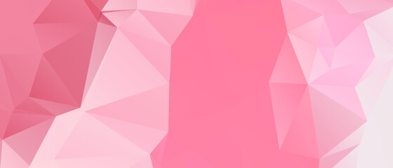 Pink Abstract Color Polygon Background Design, Abstract Geometric Origami Style With Gradient