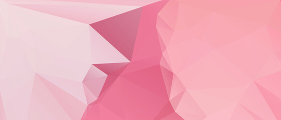 Pink Abstract Color Polygon Background Design, Abstract Geometric Origami Style With Gradient