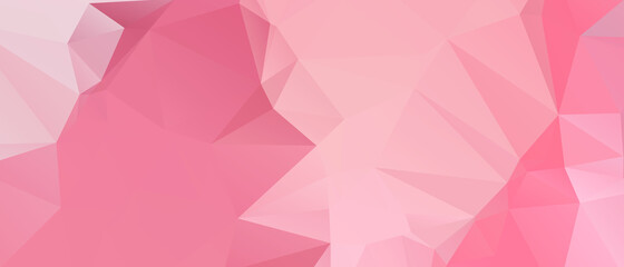 Pink Abstract Color Polygon Background Design, Abstract Geometric Origami Style With Gradient