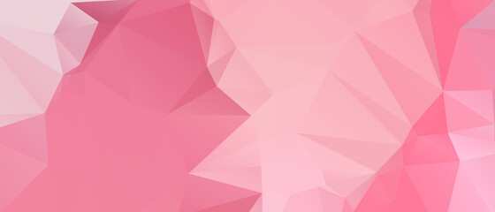 Obraz premium Pink Abstract Color Polygon Background Design, Abstract Geometric Origami Style With Gradient