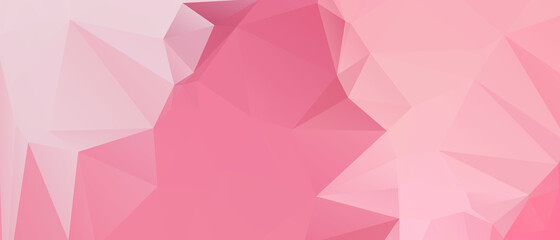 Pink Abstract Color Polygon Background Design, Abstract Geometric Origami Style With Gradient