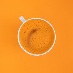 Carrot juice in a cup
