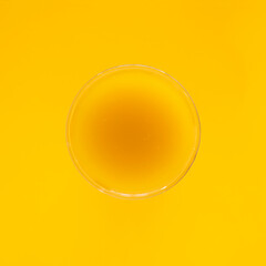 pumpkin juice in a glass