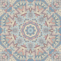 Abstract geometric tiled ethnic seamless pattern ornamental.
