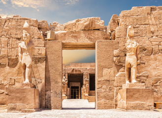 The Great Temple of Amun entrance, Karnak Temple complex, Luxor, Egypt