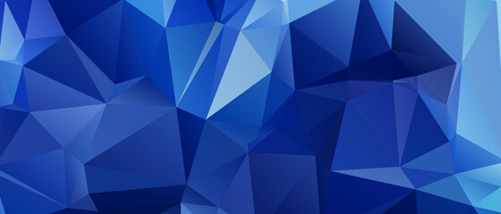 Blue Abstract Color Polygon Background Design, Abstract Geometric Origami Style With Gradient